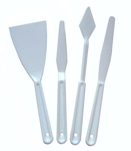 Set plastic palette knives - 4,