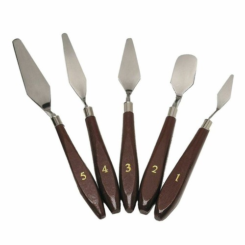 5pcs stainless steel palette - steel,