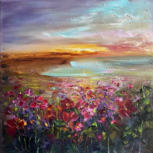 Original oil painting 50x50cm - original,