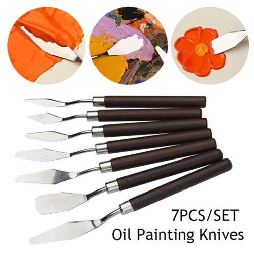 7pcs stainless palette - stainless,