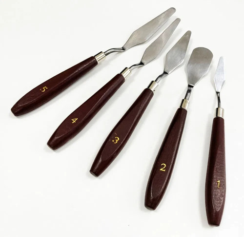 5pcs palette knives - 5pcs, stainless