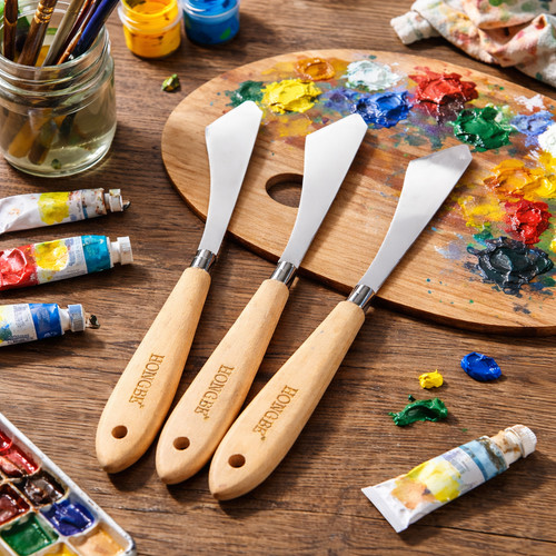 Wooden handled steel blade - wooden,