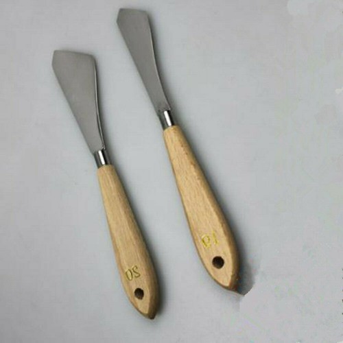 2pcs palette knife wooden - palette,
