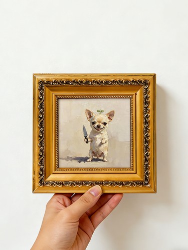 Sprout head chihuahua holding - sprout,