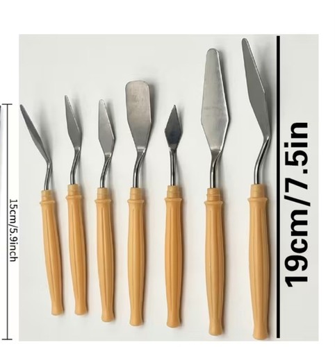 Piece palette set for oil - palette,